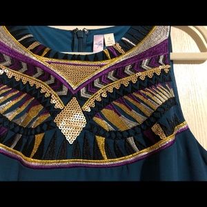 Alya short blue dress